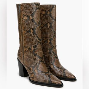 Franco Sarto Snakeskin Boots